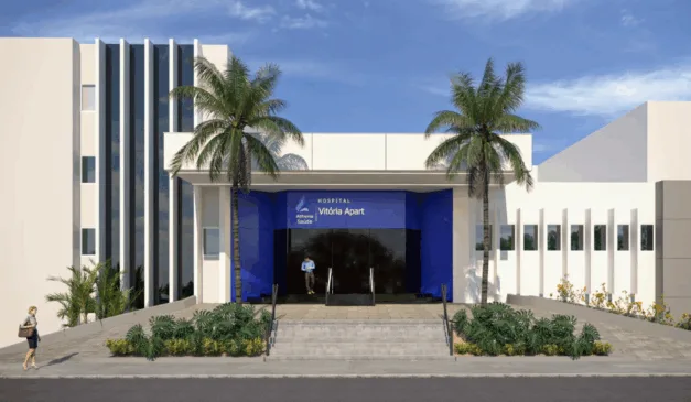 Projeto de como ficará a nova unidade do Vitória Apart Hospital, em Vila Velha