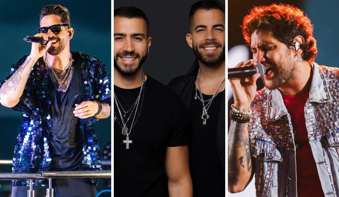 Banda Eva, Rafa & Pipo e Jammil (Foto: Reprodução/Instagram e Divulgação/Vital 2025) Banda Eva, Rafa & Pipo e Jammil (Foto: Reprodução/Instagram e Divulgação/Vital 2025)
