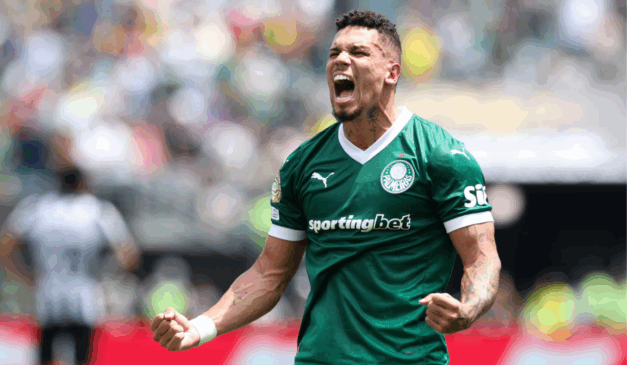 Paulinho fez o gol da vitória do alviverde (Foto: Divulgação/Palmeiras)