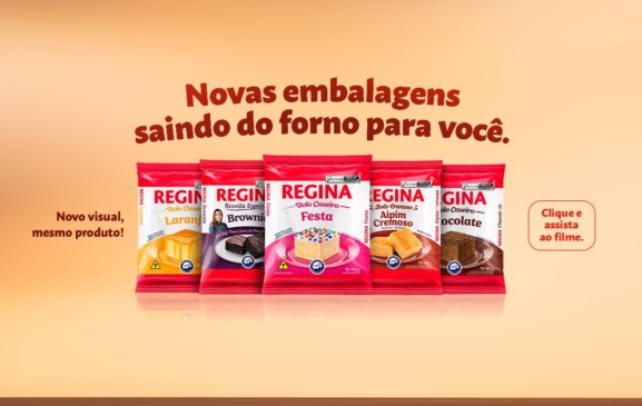 Buaiz Alimentos lança campanha para divulgar novas embalagens de Misturas Regina