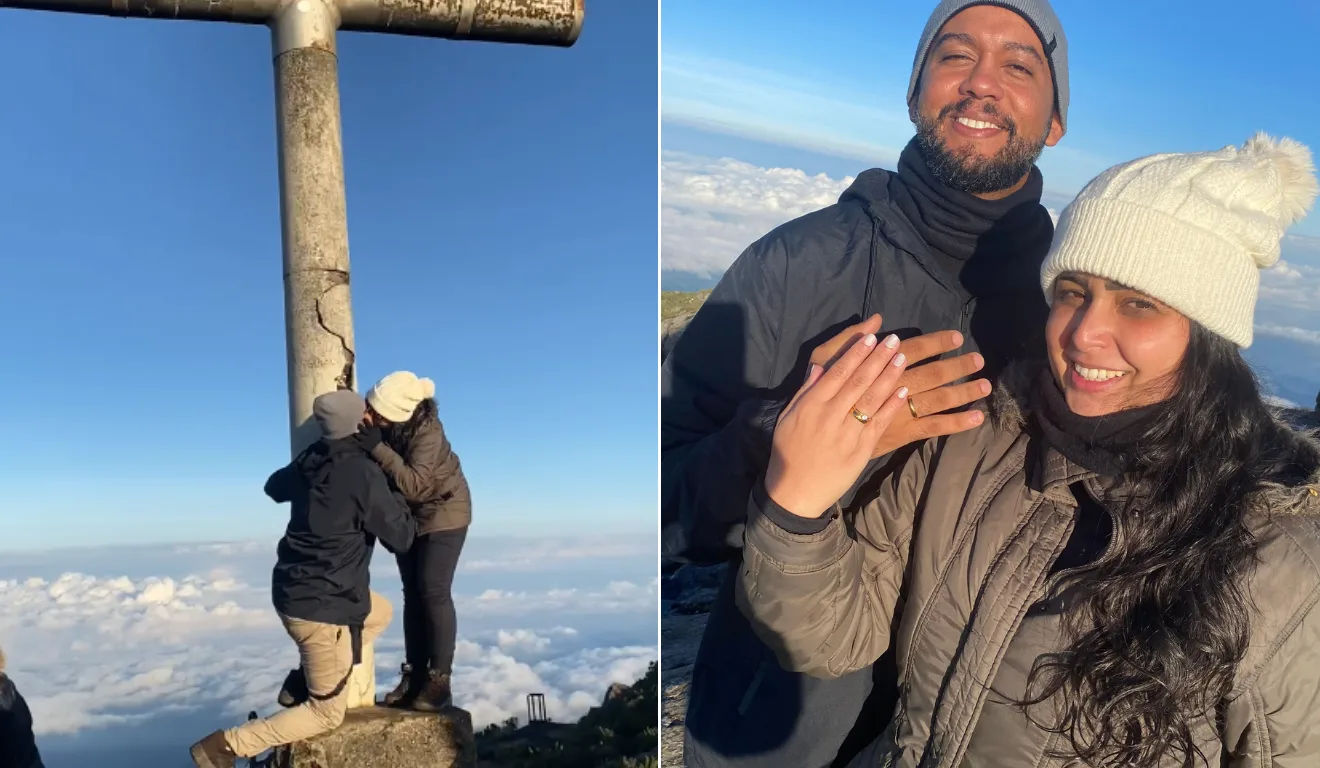 Pedido de casamento no Pico da Bandeira