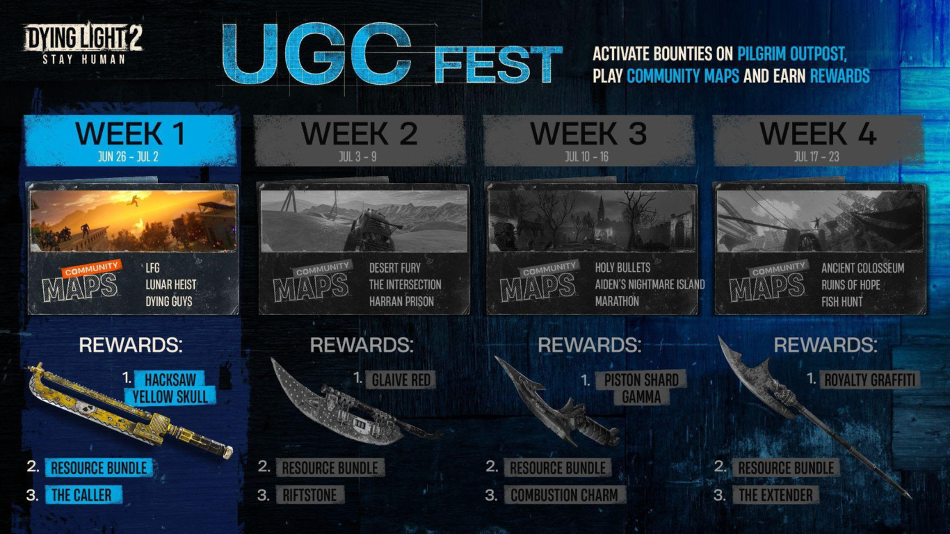Imagem da atualização de verão de Dying Light com crossover, eventos e melhorias gráficas