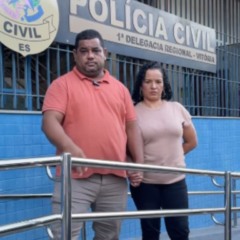 O vereador da Serra Jefinho do Balneário e a esposa.