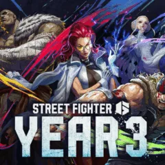 imagem promocional de Street Fighter 6 com personagens do Ano 3