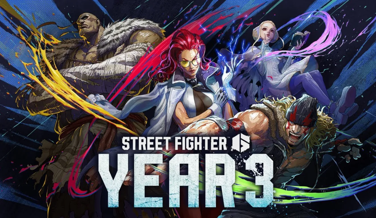 imagem promocional de Street Fighter 6 com personagens do Ano 3 imagem promocional de Street Fighter 6 com personagens do Ano 3