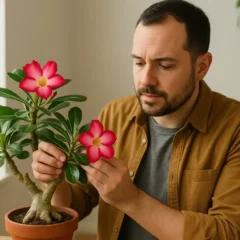 3 truques para fazer a rosa-do-deserto dar flores no inverno