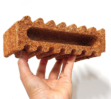 Tijolos de caroço de abacate 