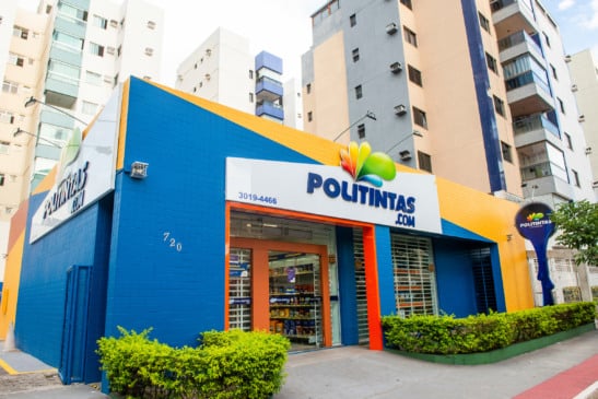 Loja da Politintas em Jardim Camburi, Vitória. Foto: Politintas/Divulgação