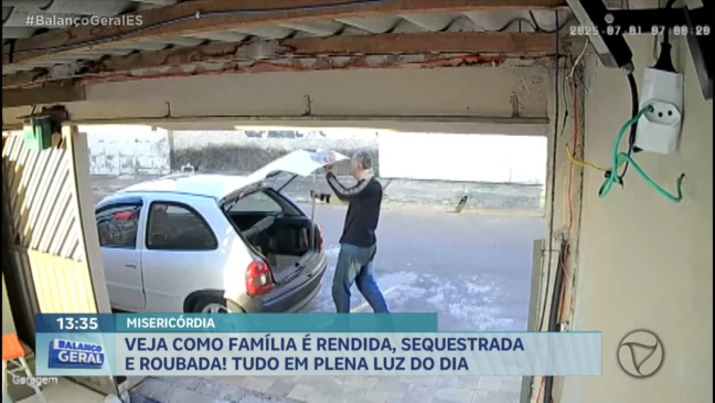Roubo em Viana deixa vendedor de joias e filhos em pânico