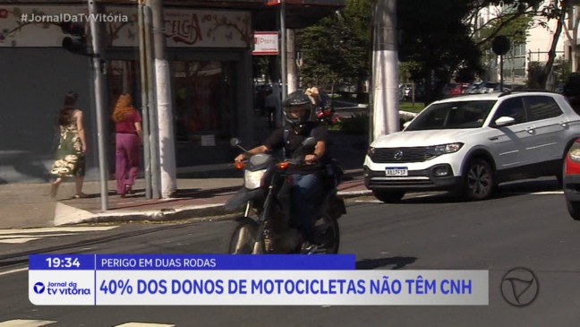 Motociclistas sem CNH representam 40% da frota no ES