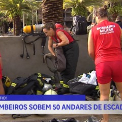 Desafio da escada mobiliza Bombeiros capixabas