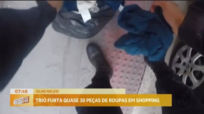 Três homens são presos por furto de roupas em shopping de Vila Velha
