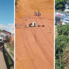 Acidente com caminhão-tanque termina em morte na BR-101