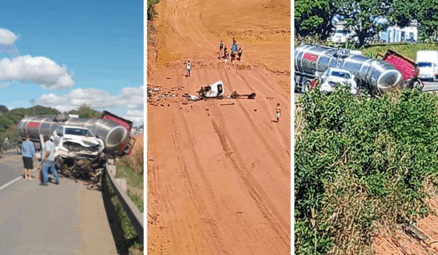 Acidente com caminhão-tanque termina em morte na BR-101