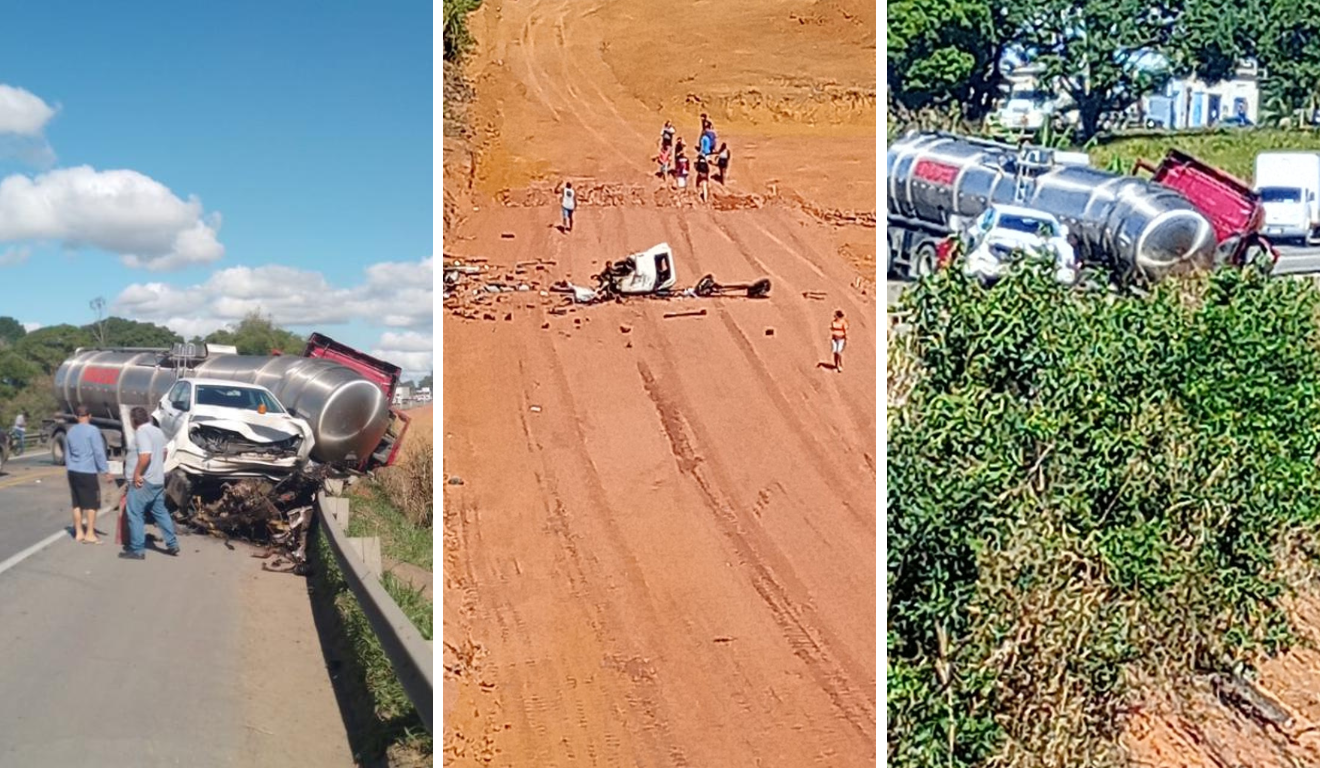 Acidente com caminhão-tanque termina em morte na BR-101