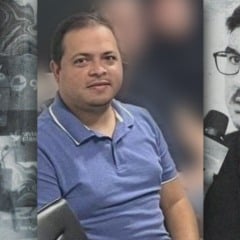 Bruno Valadares de Almeida (ao centro), apontado como mandante da morte de Wallace Lovato