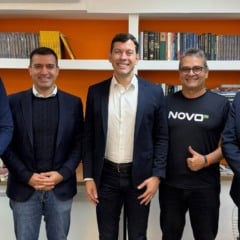 Arnaldinho em encontro na sede do Partido Novo: portas abertas (foto: divulgação)