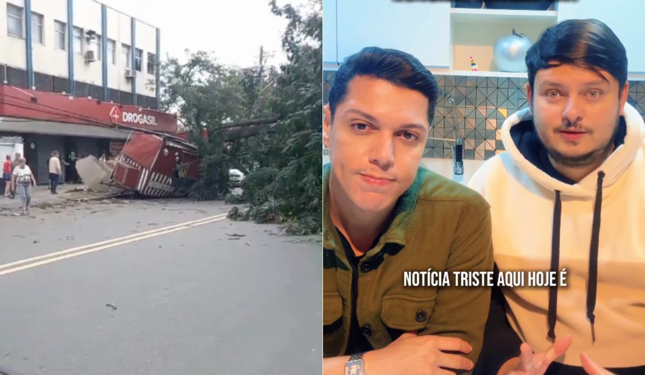 Food Truck é destruído por queda de árvore (Foto/reprodução: Instagram)