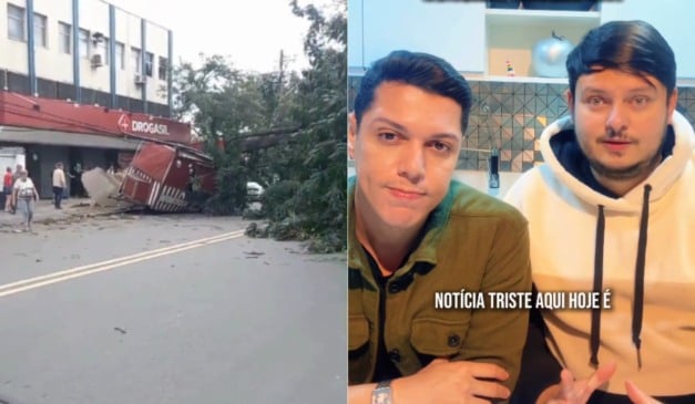 Food Truck é destruído por queda de árvore (Foto/reprodução: Instagram)