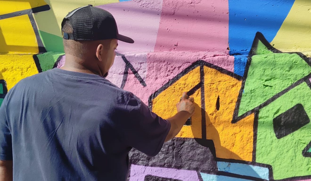 Arte mural Colégio Estadual