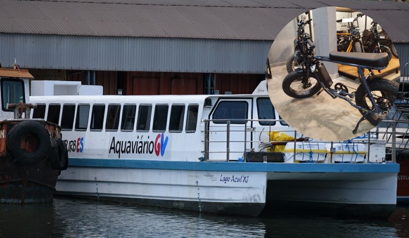 Pode levar bicicleta elétrica no aquaviário?