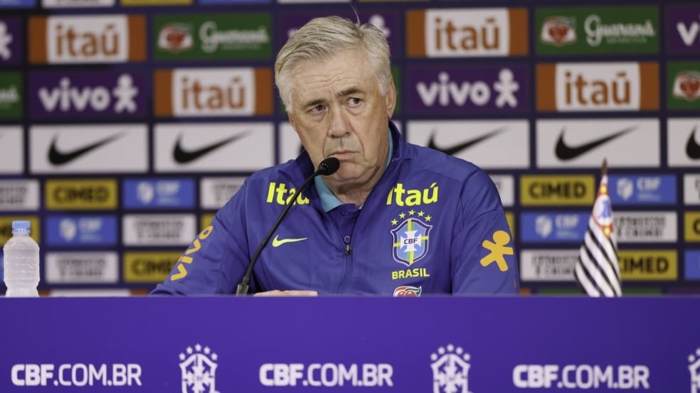 09.06.2025 - Coletiva Carlo Ancelotti Foto: @rafaelribeirorio I CBF