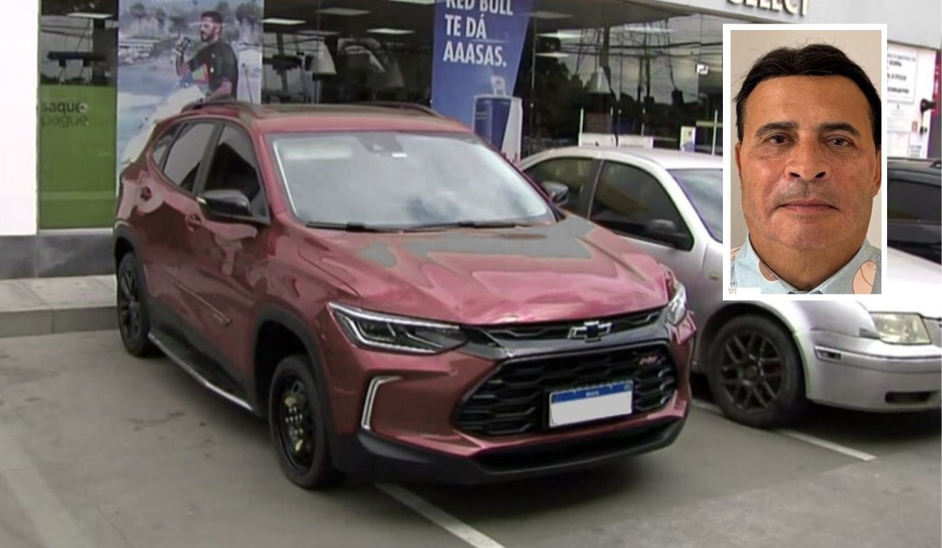 Carro onde o empresário Carlos José Pereira foi encontrado morto