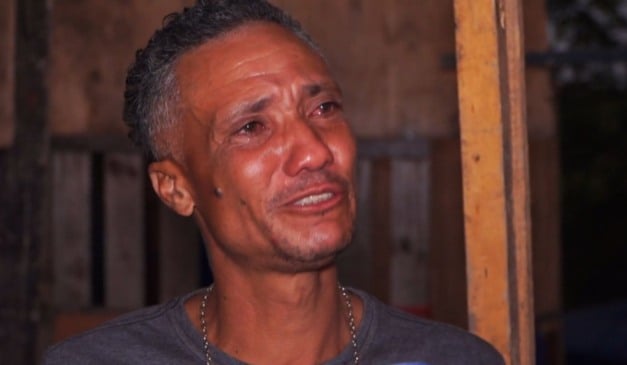 Cláudio Silva, morador de Vila Velha em situação de extrema pobreza