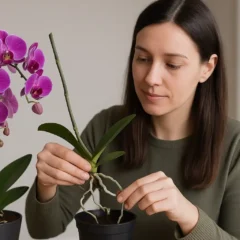 Como fazer muda de orquídea pela haste e manter a raiz saudável