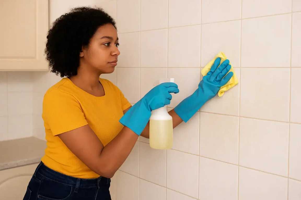 Como limpar paredes engorduradas da cozinha com 1 mistura simples e eficaz