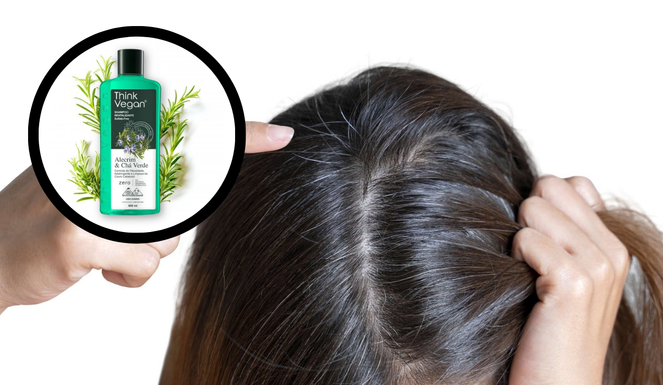 Shampoo de alecrim para acabar com os fios brancos na hora/Reprodução Shampoo de alecrim para acabar com os fios brancos na hora/Reprodução