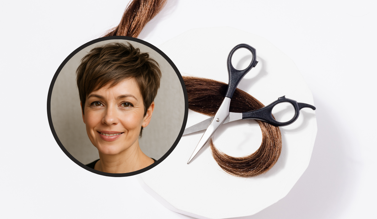 Cortes curtos estão em alta e são ótimos aliados para rejuvenescer o visual/Meta IA e Canva