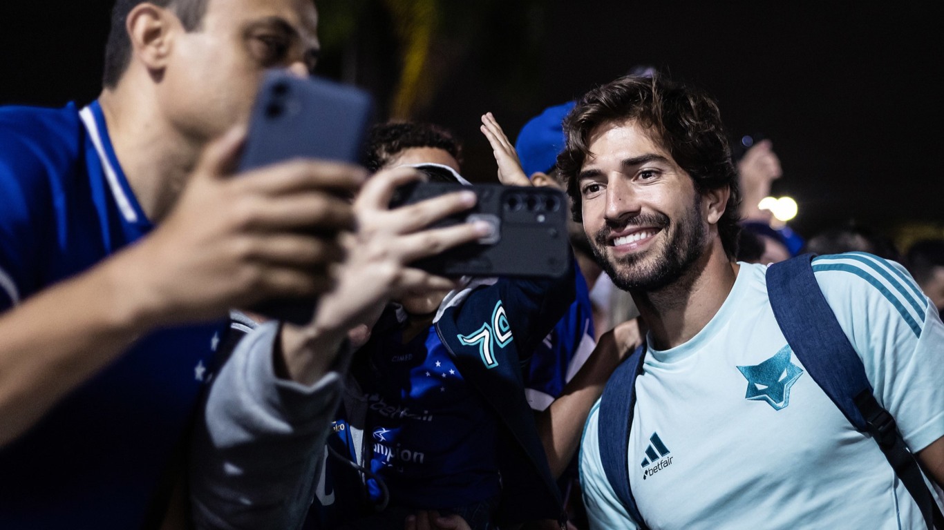 Chegada em Vitória-ES. Foto: Gustavo Aleixo/Cruzeiro
