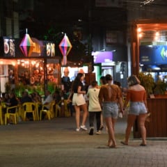 Movimentação de pessoas no polo gastronômico Jerusalém Cariacica