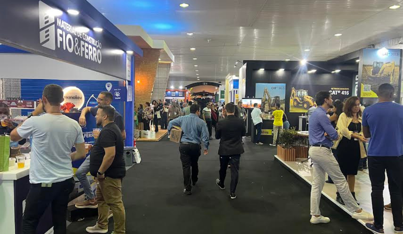 Evento reuniu 150 marcas expositoras e atraiu 18 mil visitantes no Pavilhão de Carapina. Foto: Divulgação/ES Construção Brasil 2025