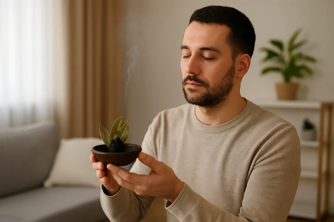 Energia da casa tava travada - Ritual com louro e carvão