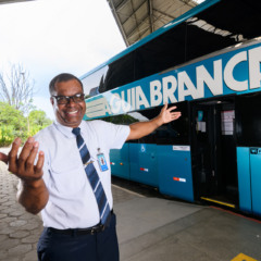 Águia Branca: a empresa mais lembrada em Marcas Ícones na categoria Transporte Rodoviário de Passageiros. Foto: Águia Branca/Divulgação