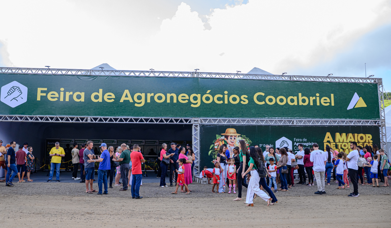 Em 2024, o evento movimentou mais de R$ 690 milhões em negócios. Foto Divulgação/Feira de Agronegócios Cooabriel