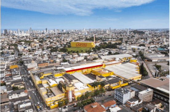 Imagem aérea da fábrica de chocolates Garoto, da Nestlé, em Vila Velha. Foto: Garoto/Divulgação
