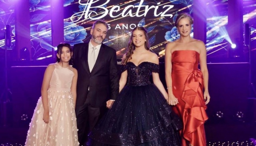 Gente bacana daqui e de outros Estados na festa para comemorar os 15 anos de Beatriz Vieira