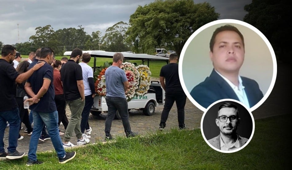 Mandante da morte de Wallace Lovato teria ido ao velório do empresário. Foto: Thiago Soares/Folha Vitória e Reprodução