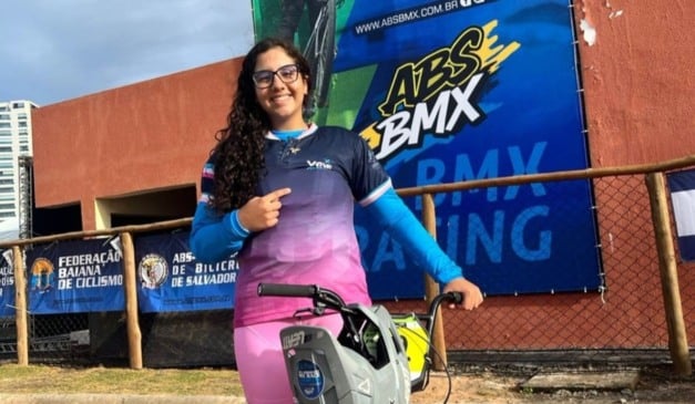 Maria Neves Neo Pereira, vice-campeã brasileira de BMX