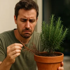 Meu alecrim tava lindão e começou a secar pelas pontas, descobri que era culpa do vasoMeu alecrim tava lindão e começou a secar pelas pontas, descobri que era culpa do vaso