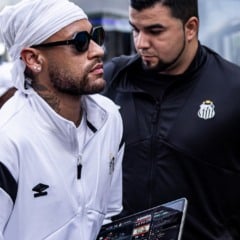 Neymar desembarca no aeroporto de Vitória. 09/07/2025