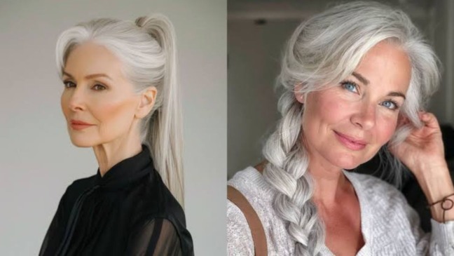 Tendência 2025: truque de penteado disfarça fios brancos com estilo