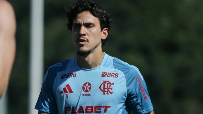 Pedro no treino do Flamengo Pedro no treino do Flamengo