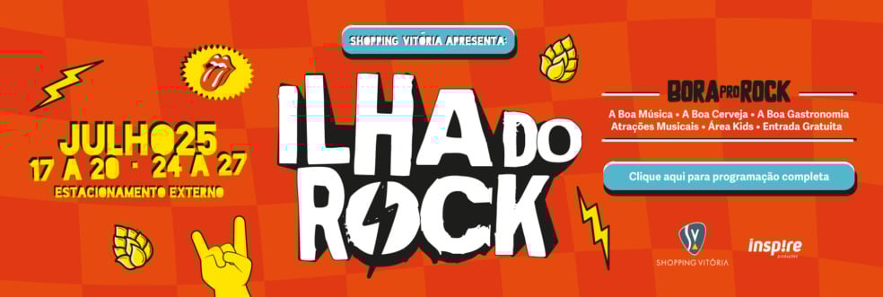 Música, cerveja e diversão: Ilha do Rock chega à 3ª edição no Shopping Vitória com entrada gratuita