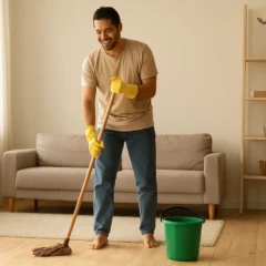 Tirei tudo do lugar e lavei a casa com cravo e canela, o peso nas costas sumiu
