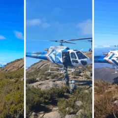 Turista é resgatado de helicóptero no topo do Pico da Bandeira no ES
