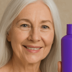 Resultado do shampoo matizador é deixar os fios mais brancos e menos amarelos/Foto: ChatGPT